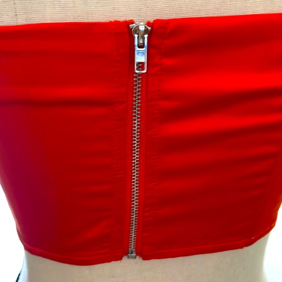 Orange Silk Corset Top - Picture 4 of 4